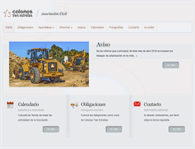 Tablet Screenshot of colonostresestrellas.org